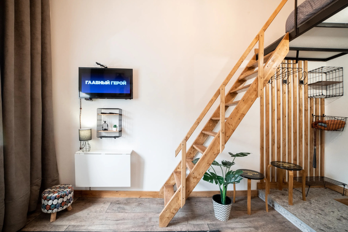 Квартира Питерская Двухуровневая Студия в Центре Красноярска