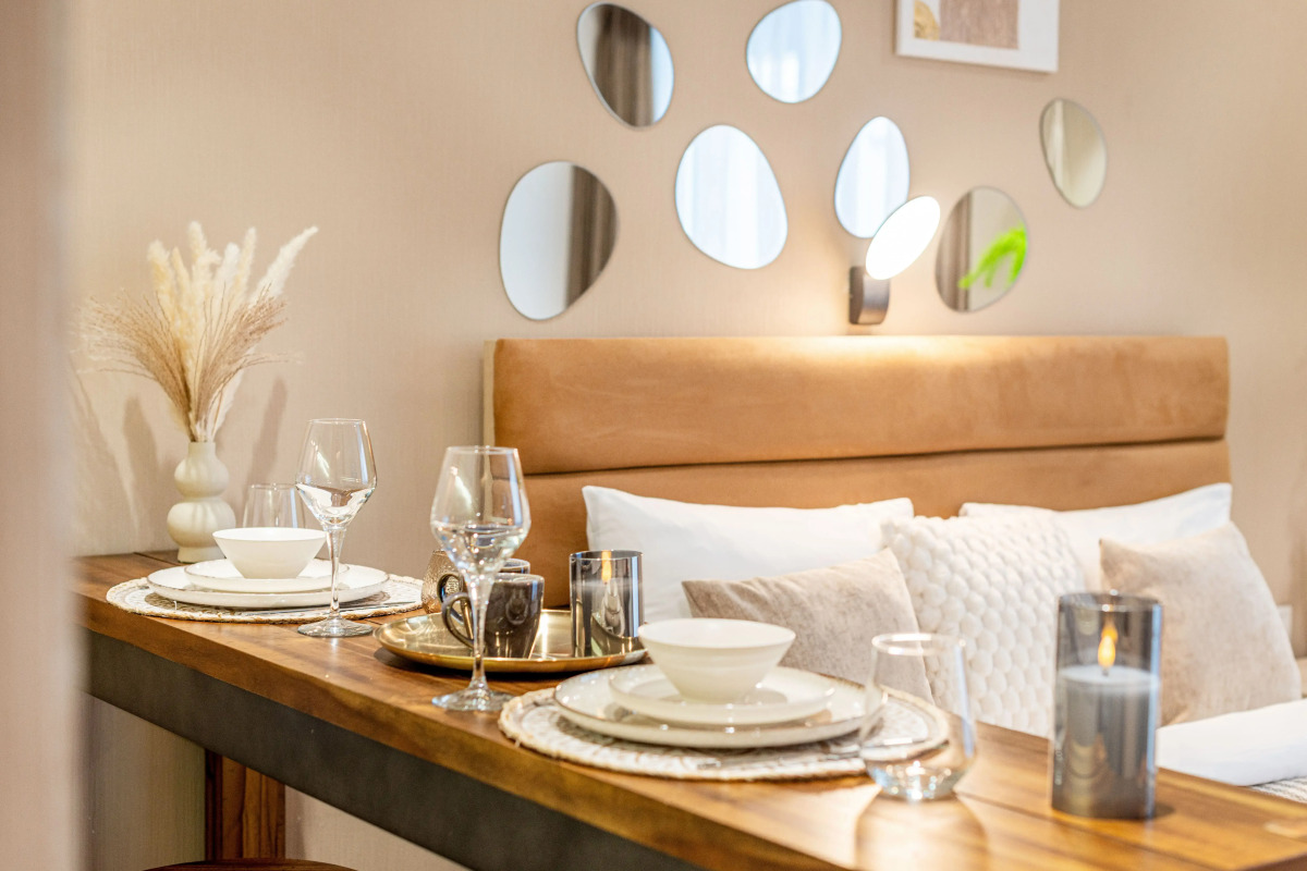 Квартира Vintage Haven Studio - Bohemian Style in Alliance Palace