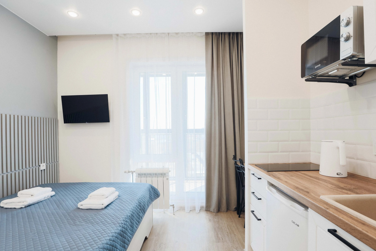 Апартаменты Вираж Возле Аэропорта на 2 Гостя