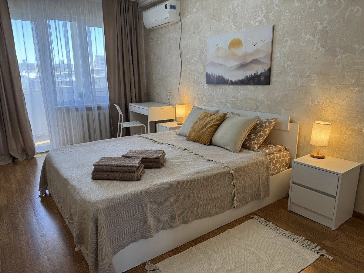 Апартаменты Уютная светлая 2-комнатная квартира с видом на Машук