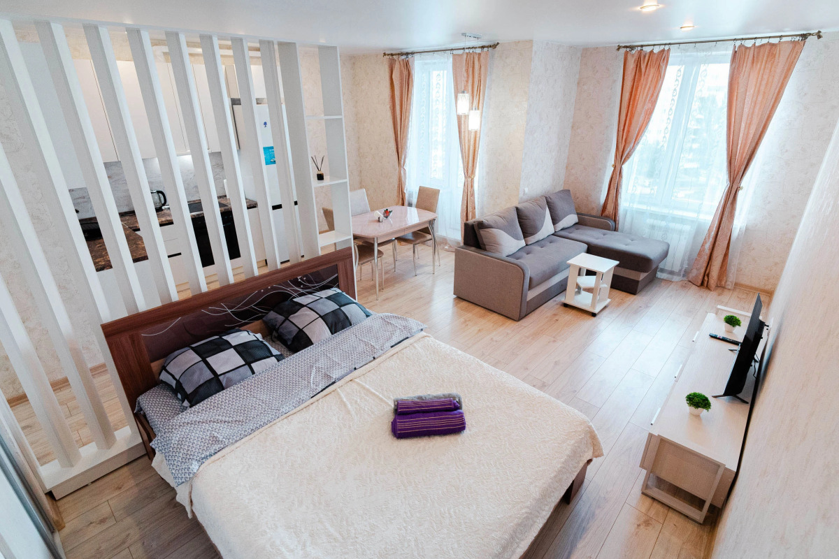 Апартаменты Студия в самом центре левого берега Иртыша