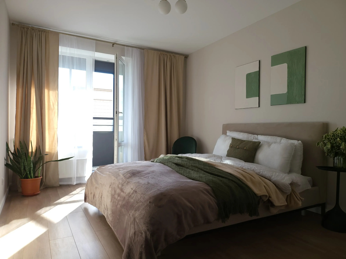 Квартира 3Е 4 Кроватей до 7 Человек 7 Мин Пешком до м Лесная