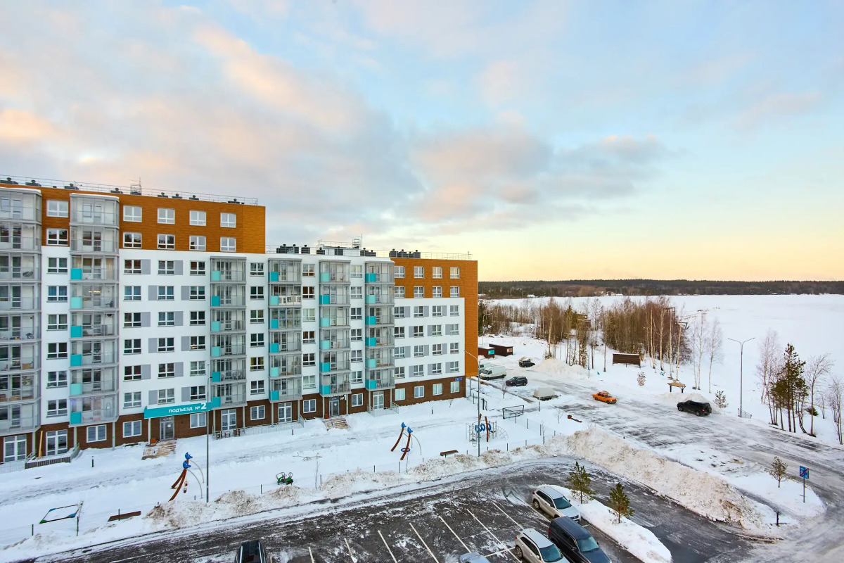 Квартира в новом доме у озера (ап. Нордикхаус 9)