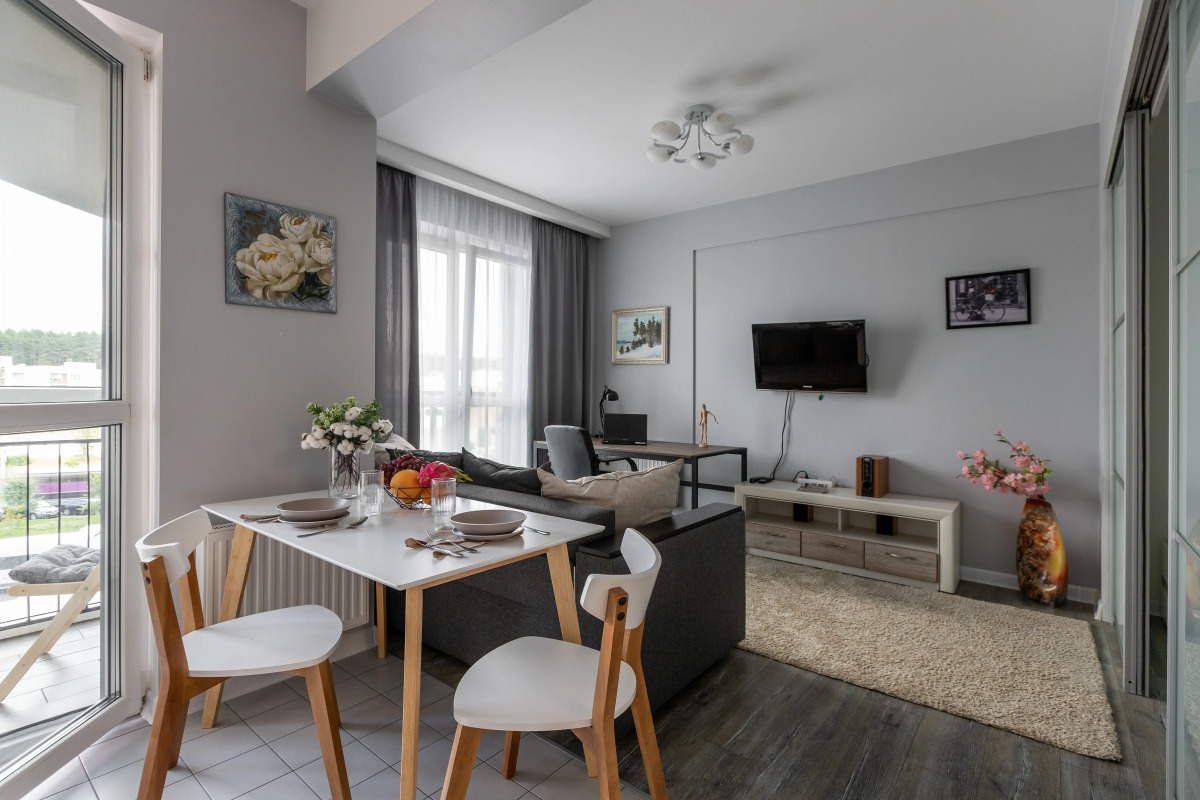 Апартаменты с уютным балконом