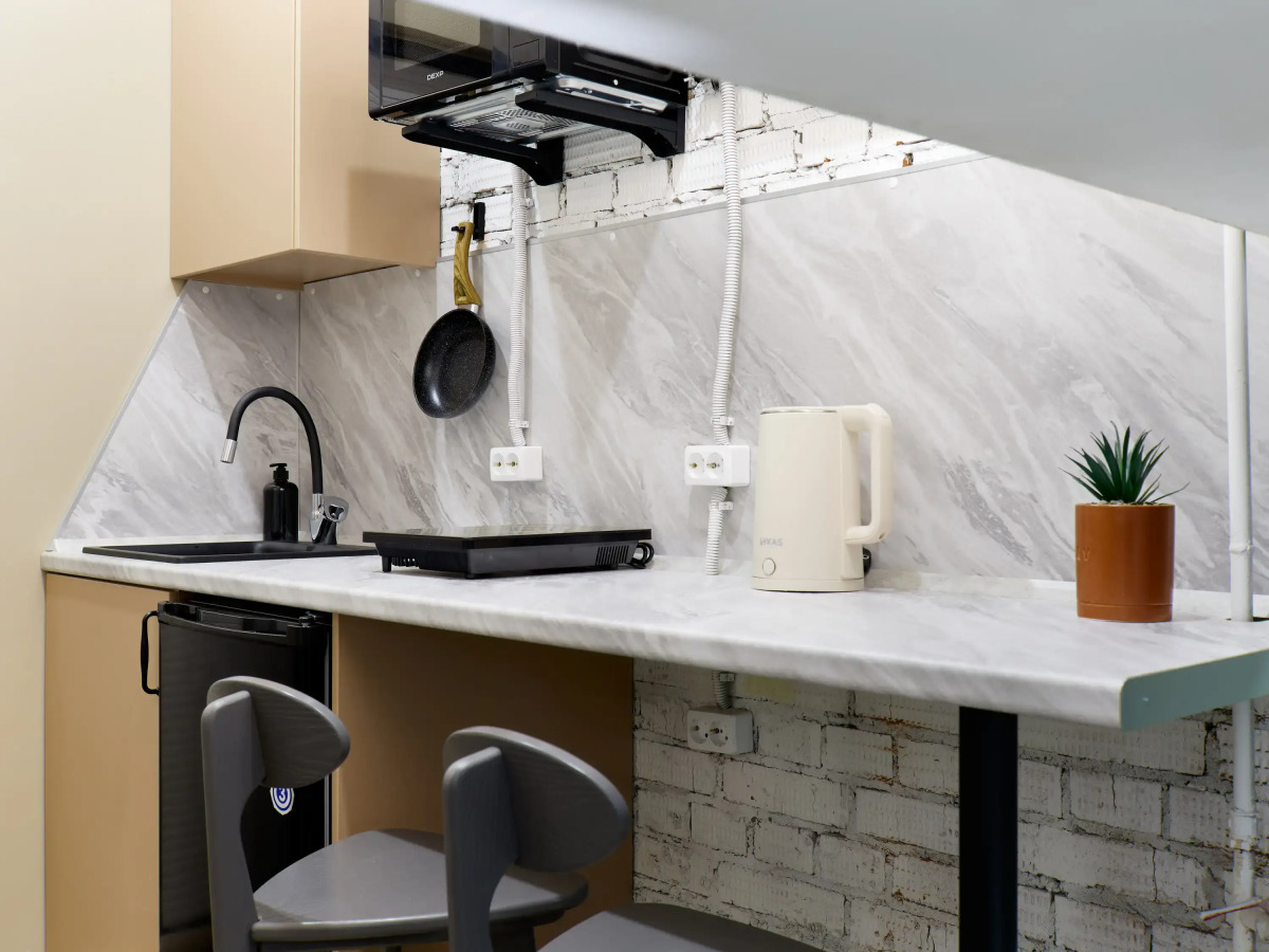 Апартаменты Vizit с новым дизайнерским ремонтом. Студия 3