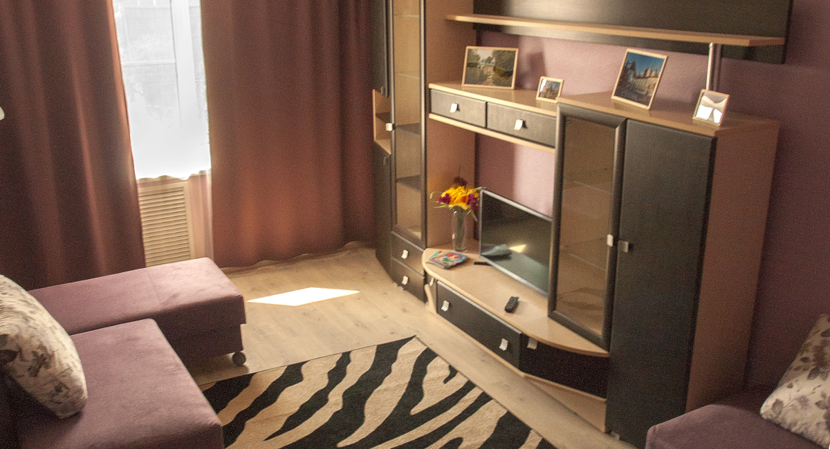 Апартаменты 2-комнатные с 1 спальней №1