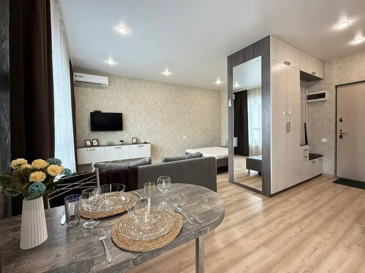 Квартира Новая Студия Рядом с Аквапарком