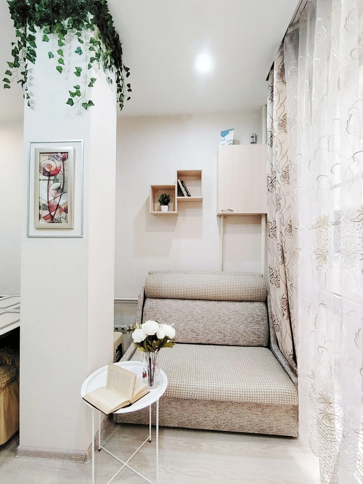 Квартира студия для 3х человек с кухонной зоной рядом с Олимпийским парком