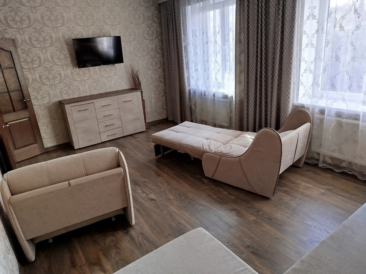 Апартаменты Уютная Двухкомнатная Квартира со Свежим Ремонтом