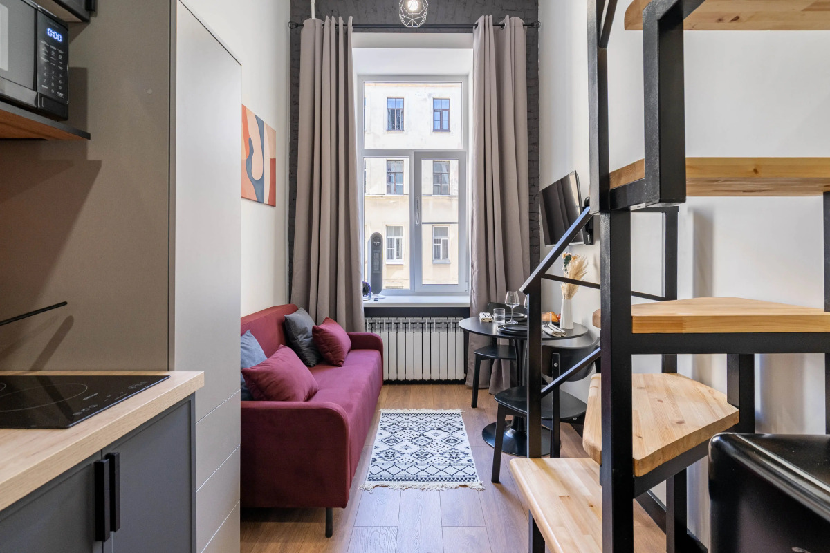 Квартира Двухуровневая квартира-студия с дизайнерским ремонтом