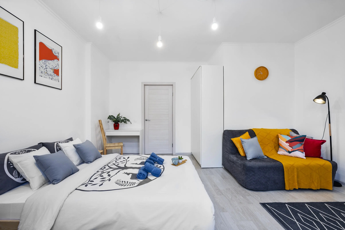 Great view 2-rooms Apartment 2 Min Walk to Raykin Plaza 2