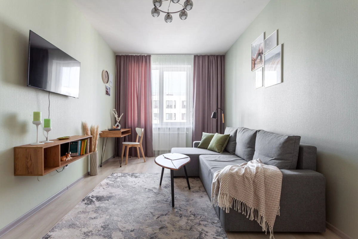 Апартаменты Prudius Apart двухкомнатные у СКА арены