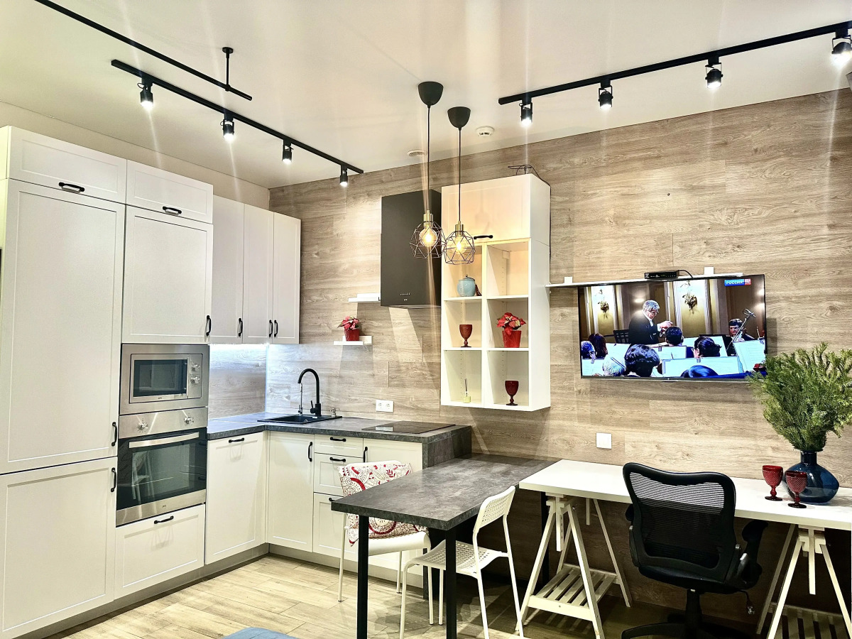 Квартира Люкс-Студия дизайнерская с видом на реку и Москва Сити