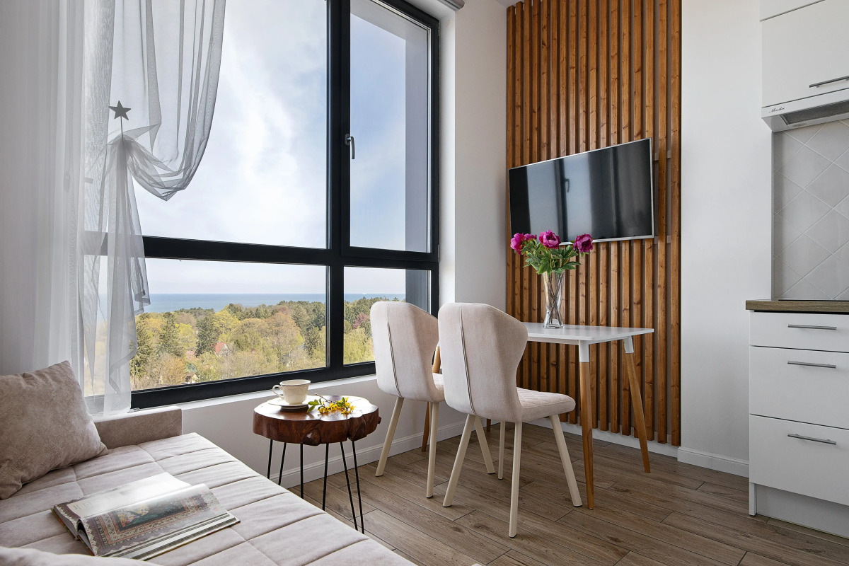 Апартаменты с видом на море на 10 этаже в комплексе Кристалл & Балтик-SPA