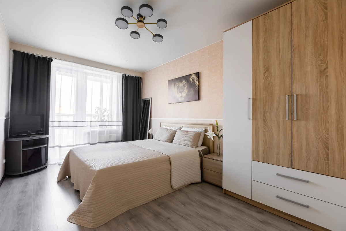 Апартаменты с 3мя комнатами NevaBed в небоскребе