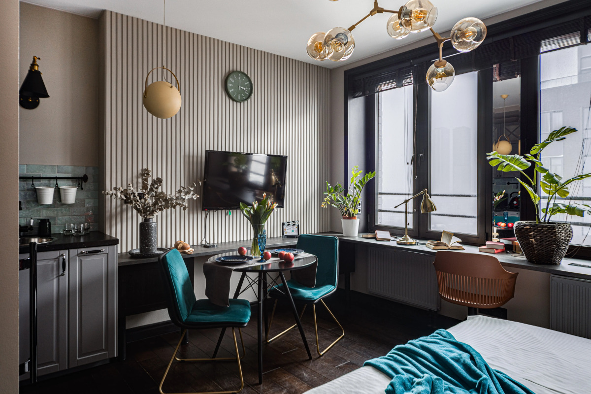 Апартаменты Lalapart Black Emerald с сауной в ЖК Савеловский Сити