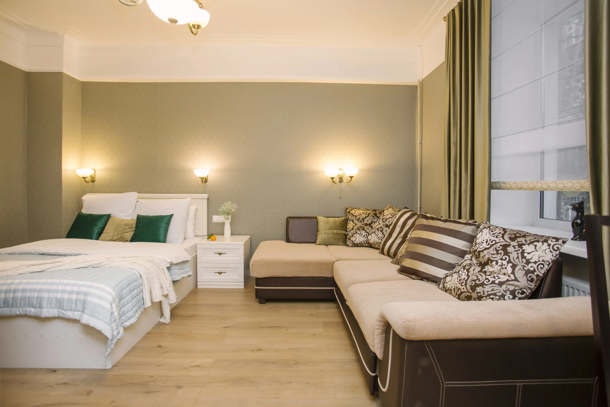 Апартаменты  УK АTМОCФEРA Еlеgаnce cтильнaя, пpосторнaя кваpтира в историческом цeнтpе Яpоcлавля