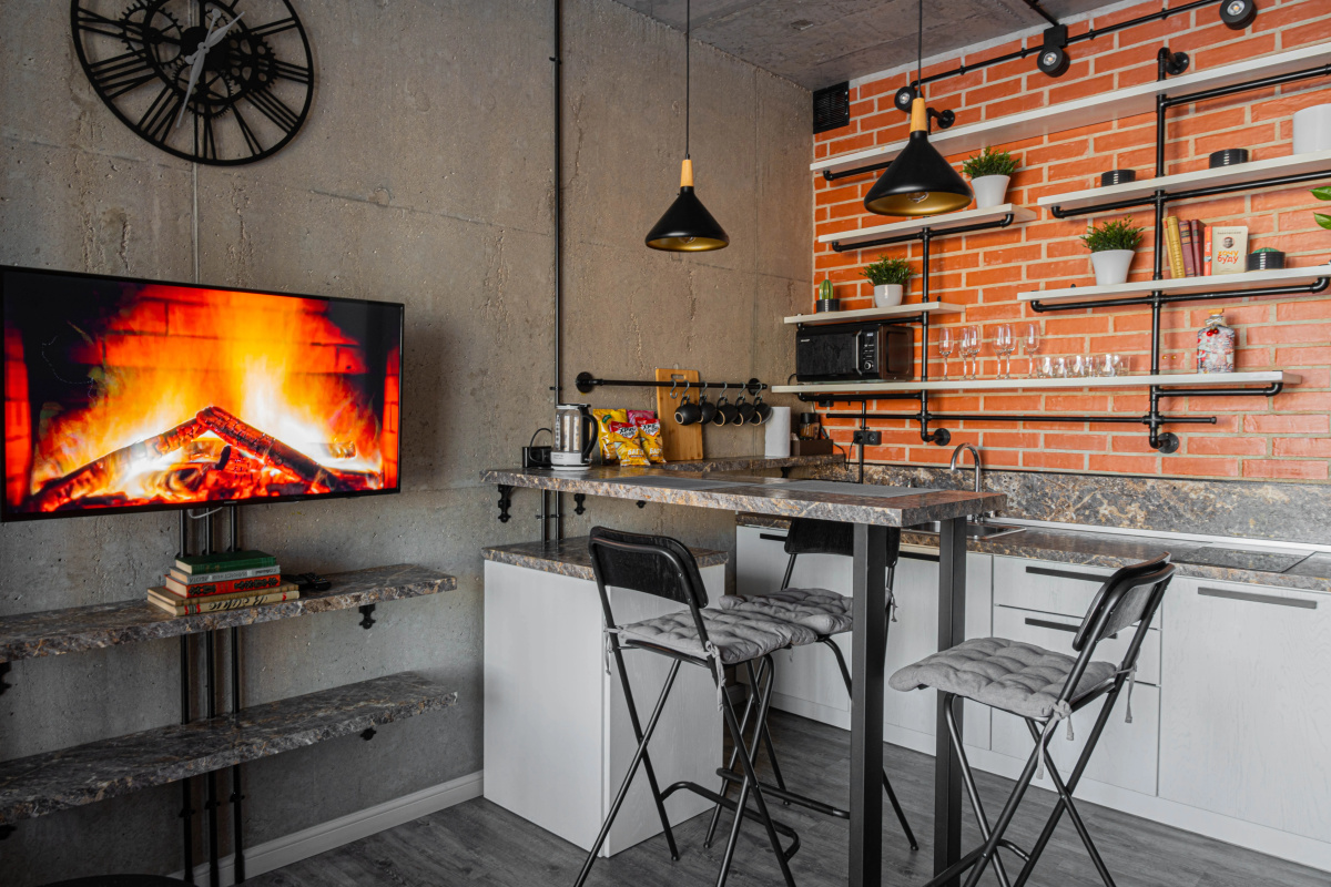 Апартаменты Lalapart Wooden Loft с дизайнерским ремонтом в ЖК Лайнер
