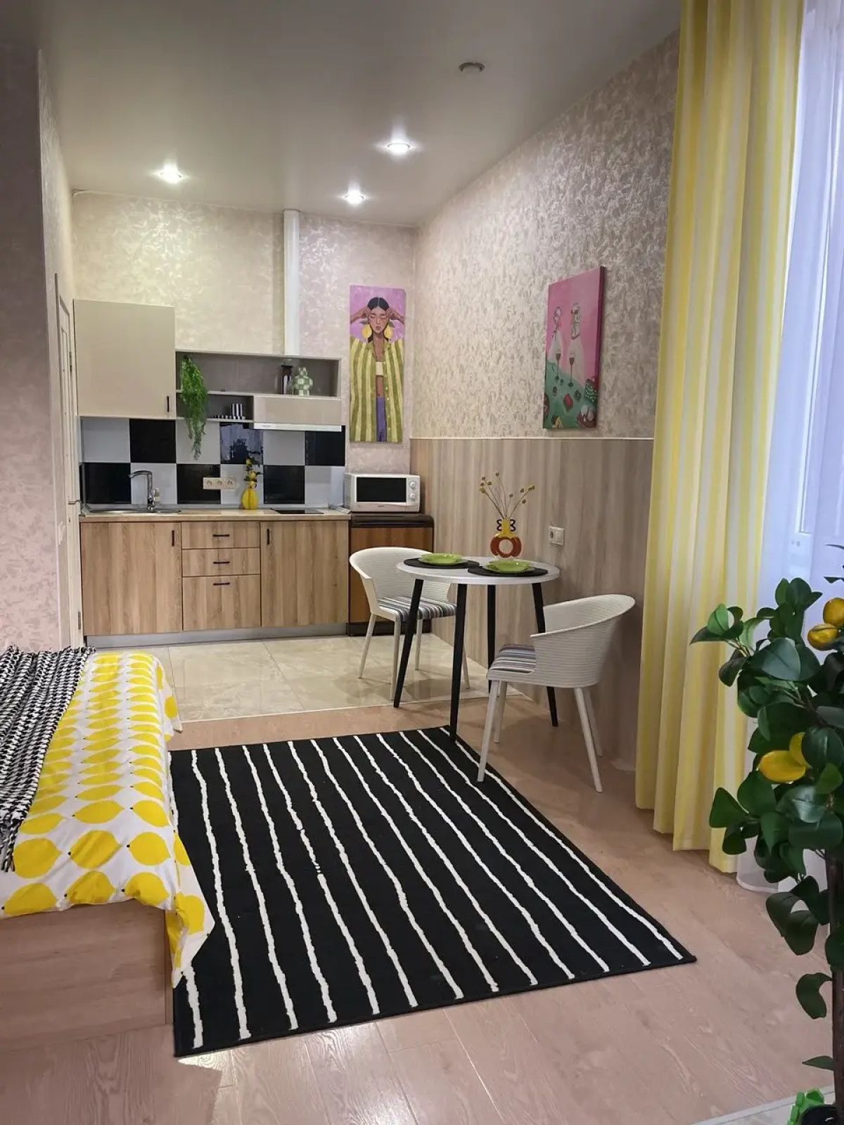 Квартира Студия Лимонный Вайб в Центре Сочи