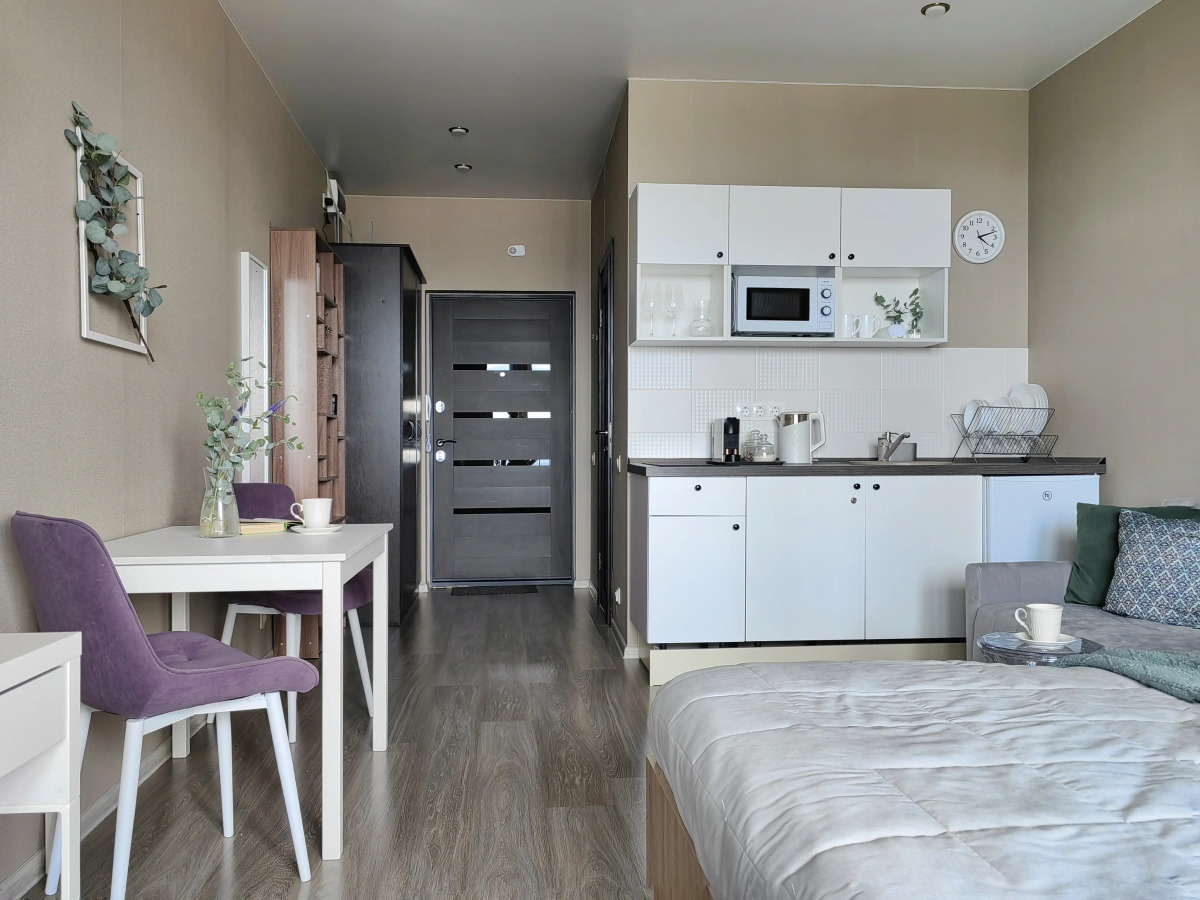 Квартира Velvet с балконом и видом на реку