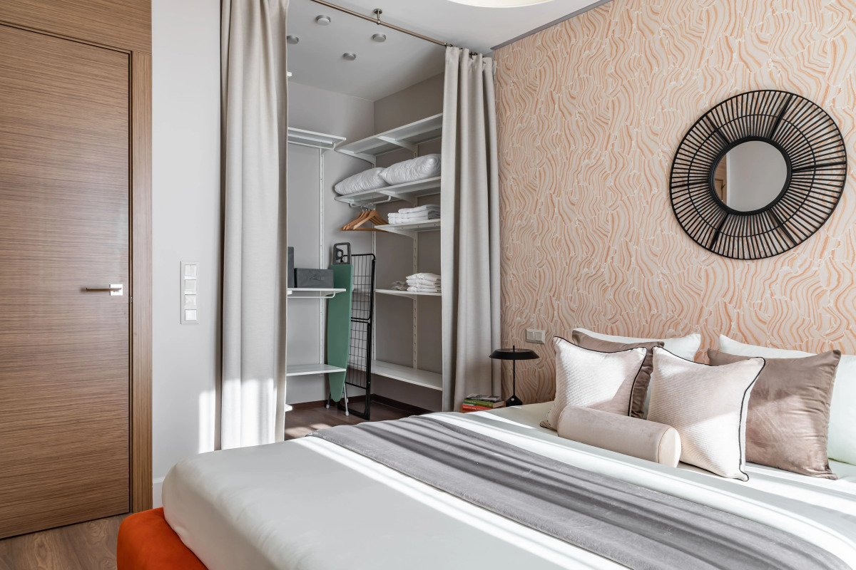 Квартира Moscow Deluxe Apartments Family suite city view-2