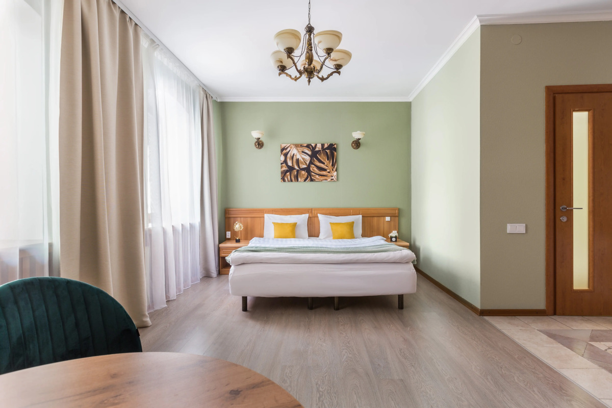 Апартаменты для троих гостей с 1 большой или 2-мя раздельными кроватями (3-ий или 4-ый этаж)