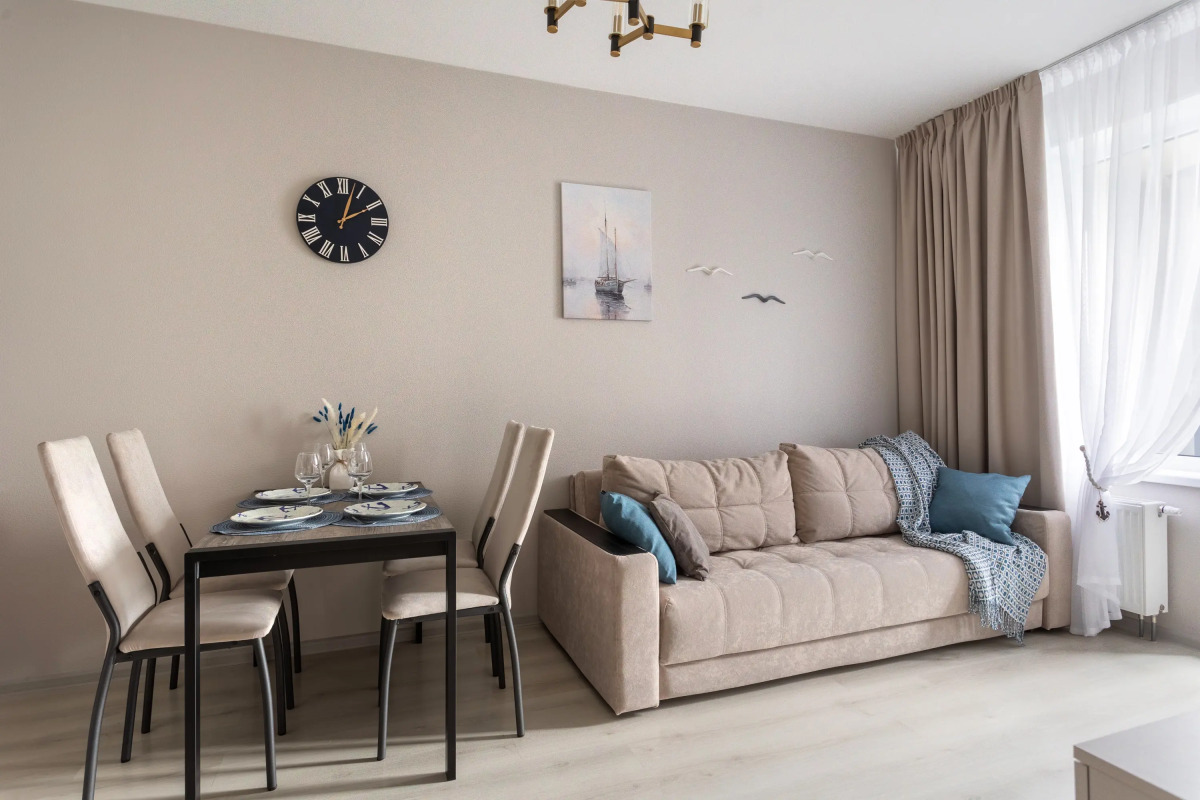 Апартаменты Prudius Apart в Кронштадте с видом на залив