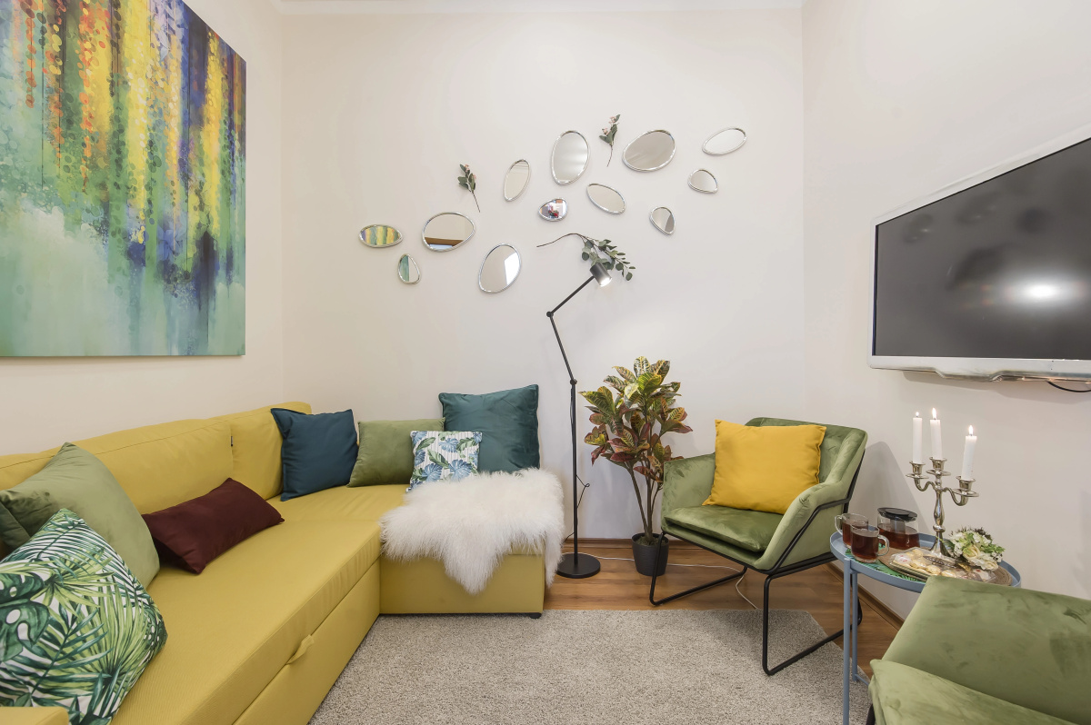 Квартира GM Apartments Стильная Трехкомнатная на Бульварном кольце