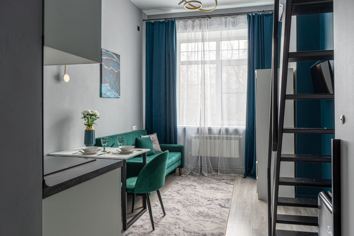 Квартира Студия Emerald Room у МЦД Вешняки
