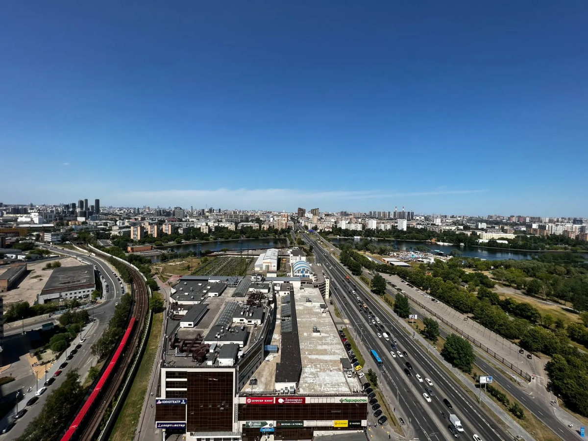 Студия Уютная с красивым видом у метро Технопарк