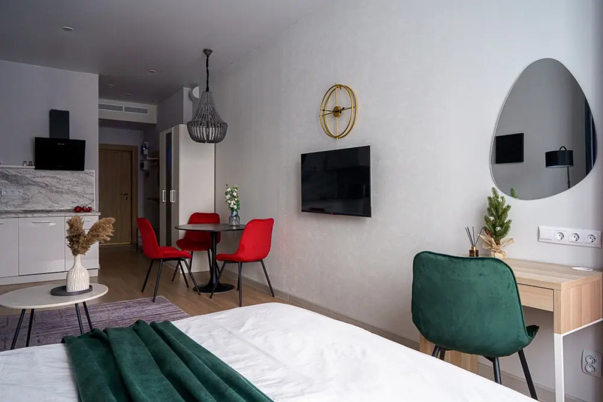 Апартаменты Green Tower — просторная студия в центре