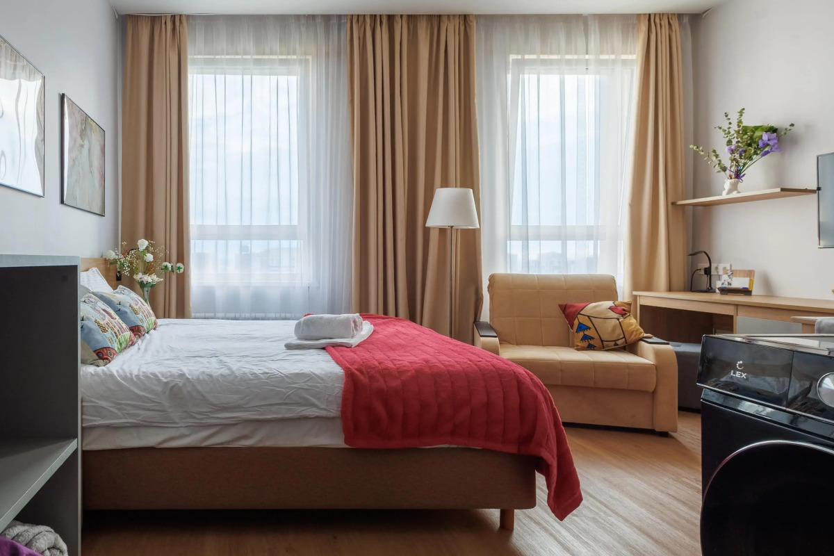 Апартаменты с видом на реку Москву