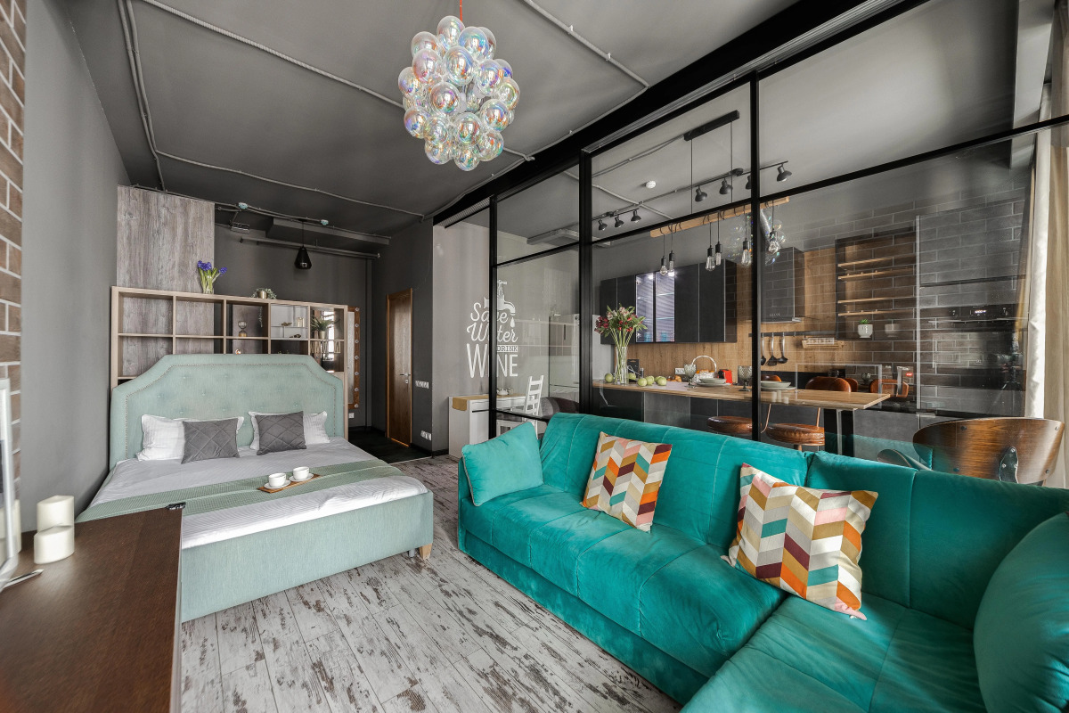 Апартаменты Lalapart Bubble Quest с просторной кухней у метро Дмитровская