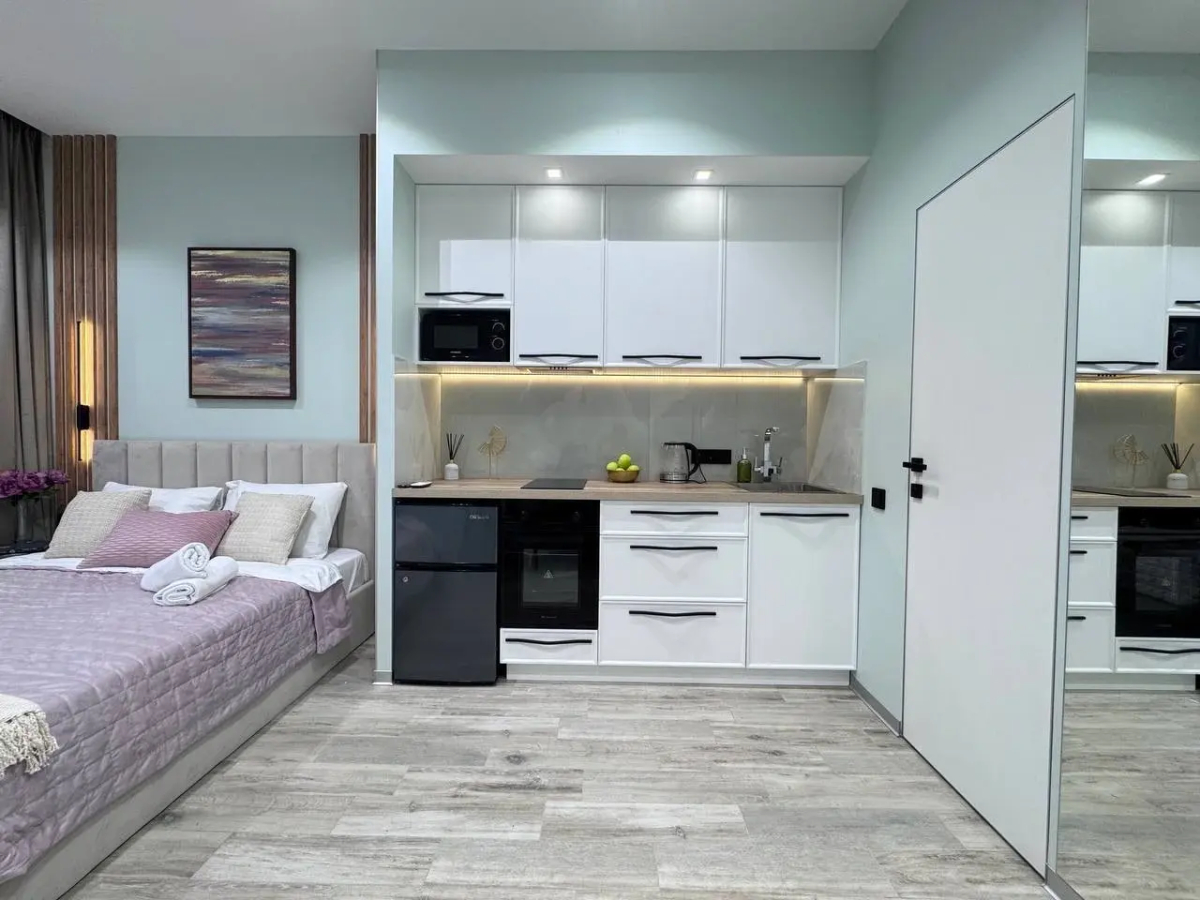 Квартира Студия Business Pink у метро Площадь Ильича