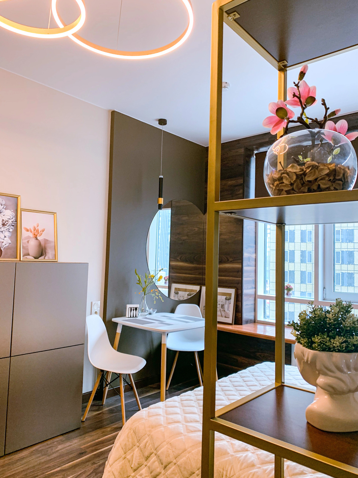 Апартаменты Просторная студия в ЖК Хедлайнер с видом на небоскребы Москва-Сити