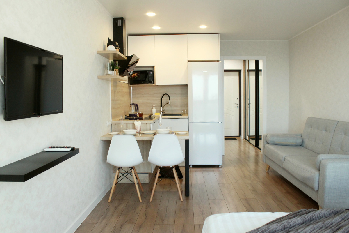 Квартира - студия рядом с проспектом Октября.