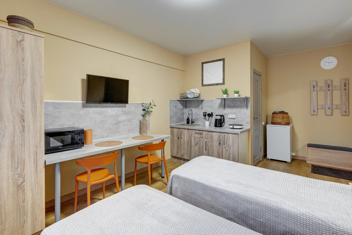 Апартаменты Улучшенная Студия Лотос Светлый Дом