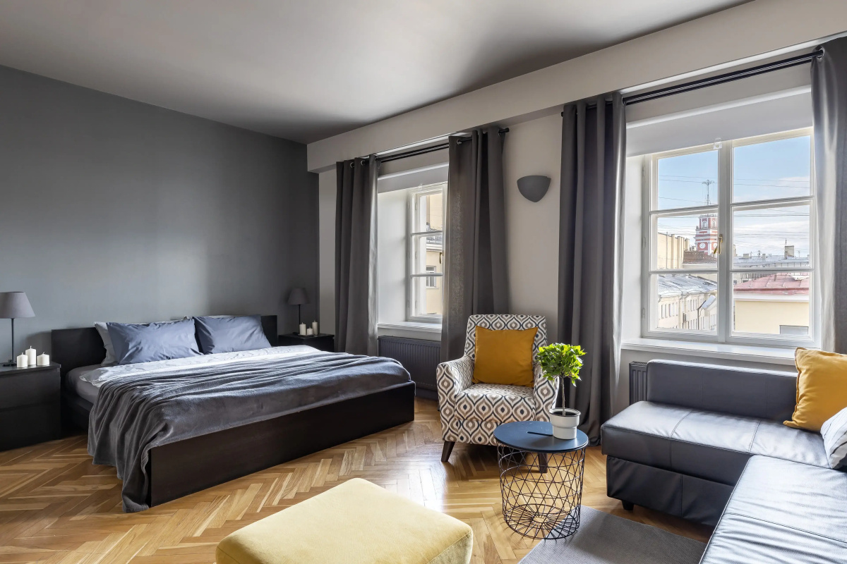 Апартаменты Двухуровневые Little Italy 140 кв.м с видом на собор