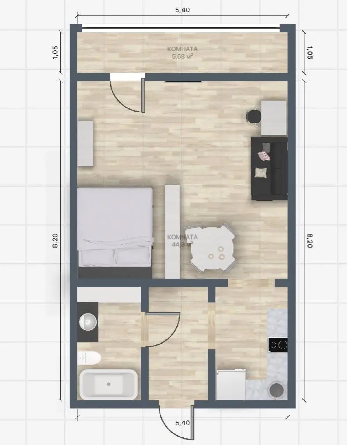 Уютная Квартира VIAHOME на Второй Речке