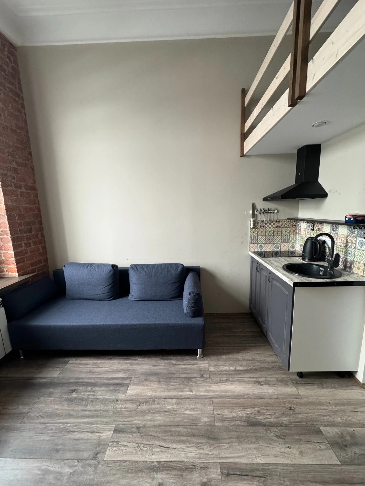 Квартира Студия 19 м² в центре Питера с видом на Неву