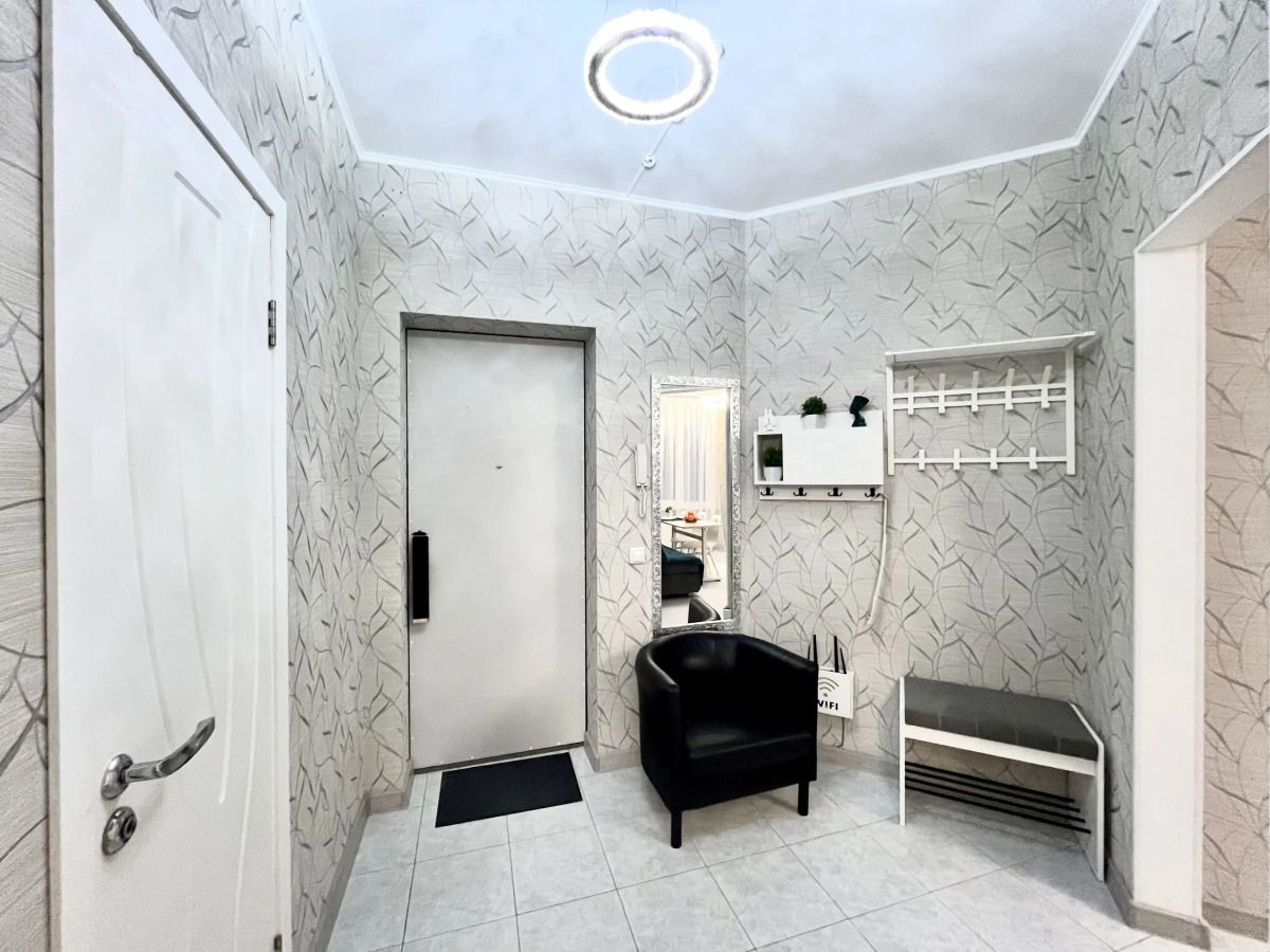 Квартира Светлая евродвушка комфорт-класса в центре Краснодара, ЖК Аврора, панорамный вид с 16 этажа