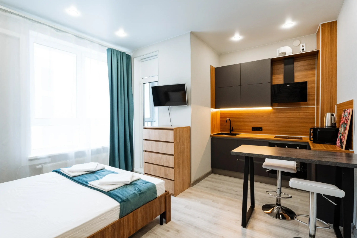 Апартаменты Студия в ЖК Эрмитаж Горсовет Планета