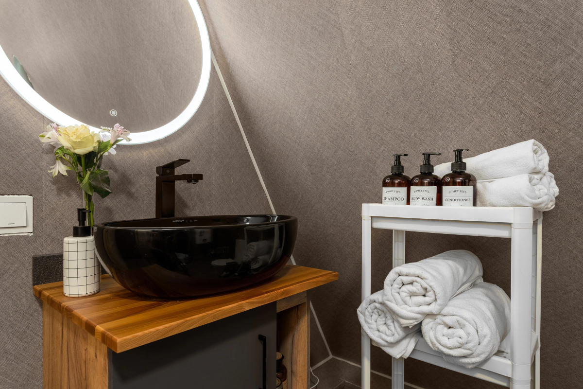 Частный дом A-frame с сауной у Игоры