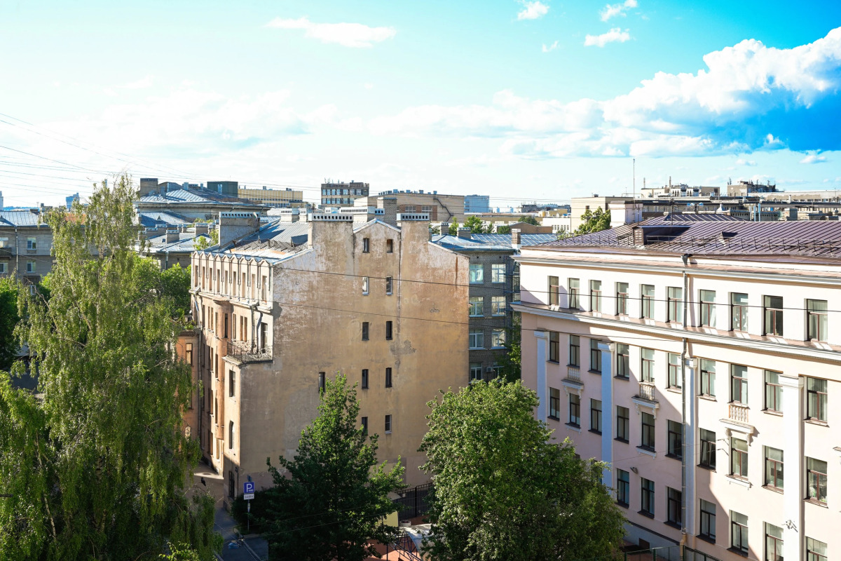 Апартаменты  1912 с видом на крыши Петроградки и Телебашню