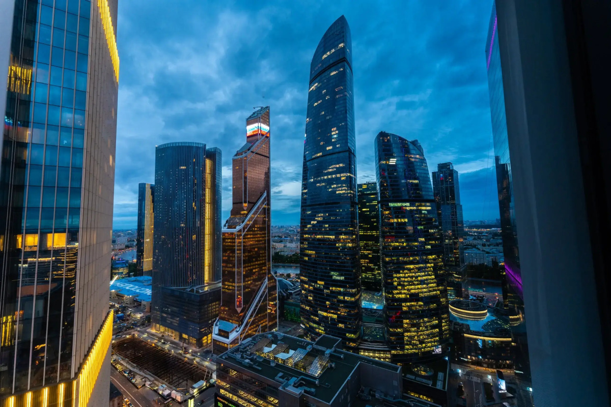 Апартаменты Sky City Moscow LUX Студия с большим окном с видом на все башни и город!