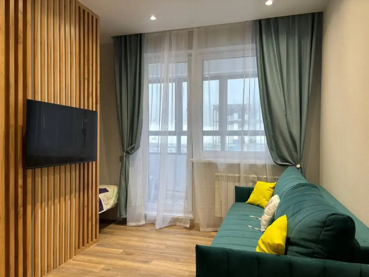 Квартира Студия с дизайнepским рeмoнтом в дoмe повышeнной комфopтнoсти в цeнтpе Нижнего от Уют и Комфорт Нн