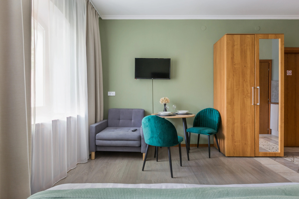 Апартаменты для троих гостей с 1 кроватью (3-ий или 4-ый этаж)