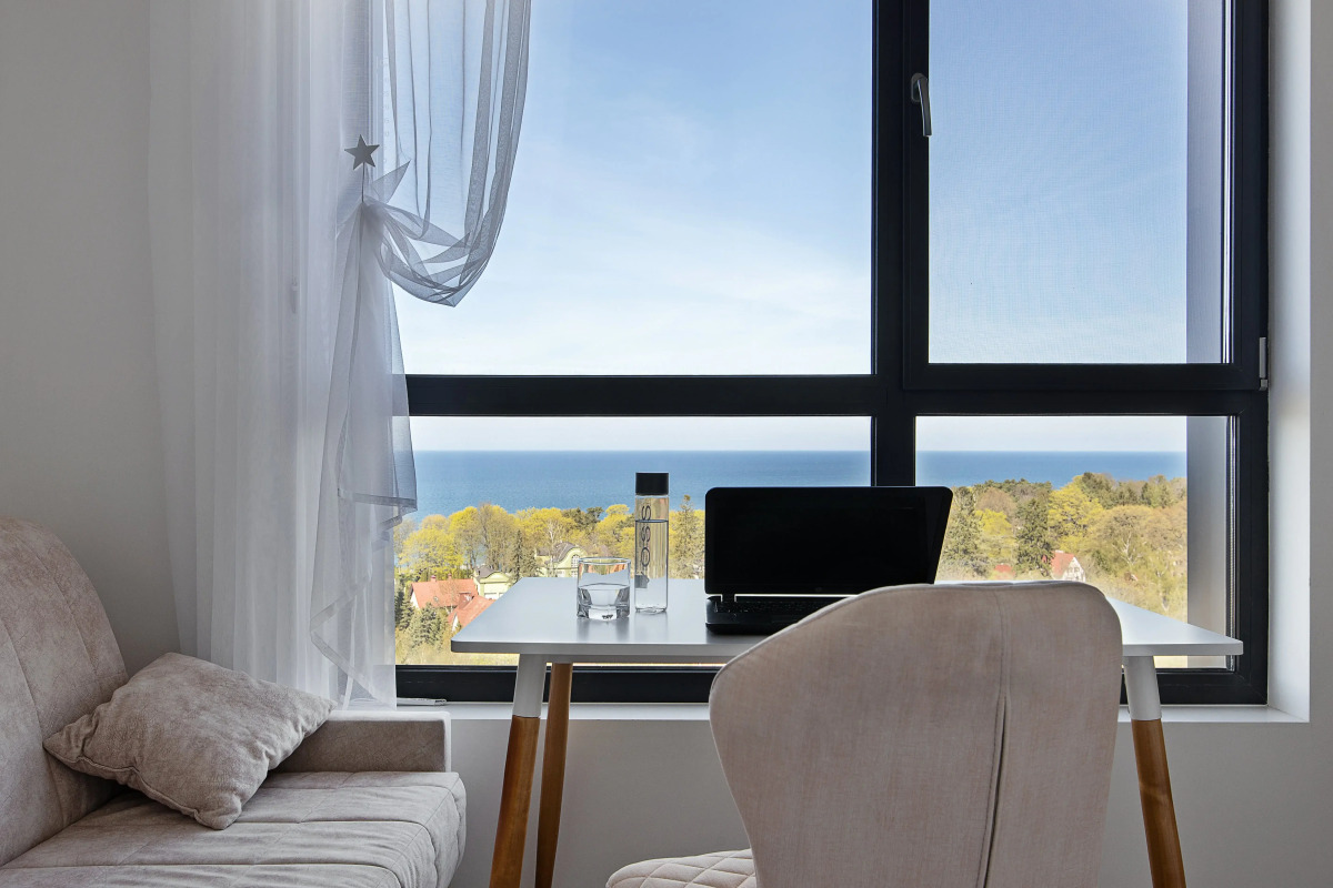 Апартаменты с видом на море на 10 этаже в комплексе Кристалл & Балтик-SPA