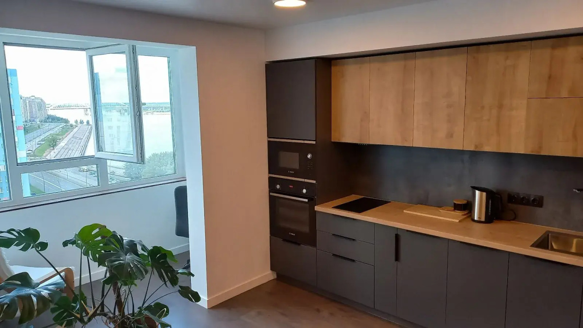 Квартира с панорамным видом на Волгу