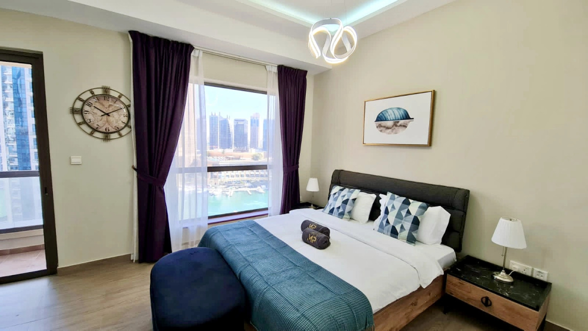 Апартаменты Marco Polo - High-rise 1BR Apt with Amazing Marina Views